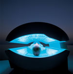 Inside Ergoline 300 Tanning Bed