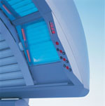 Inside Ergoline 300 Tanning Bed
